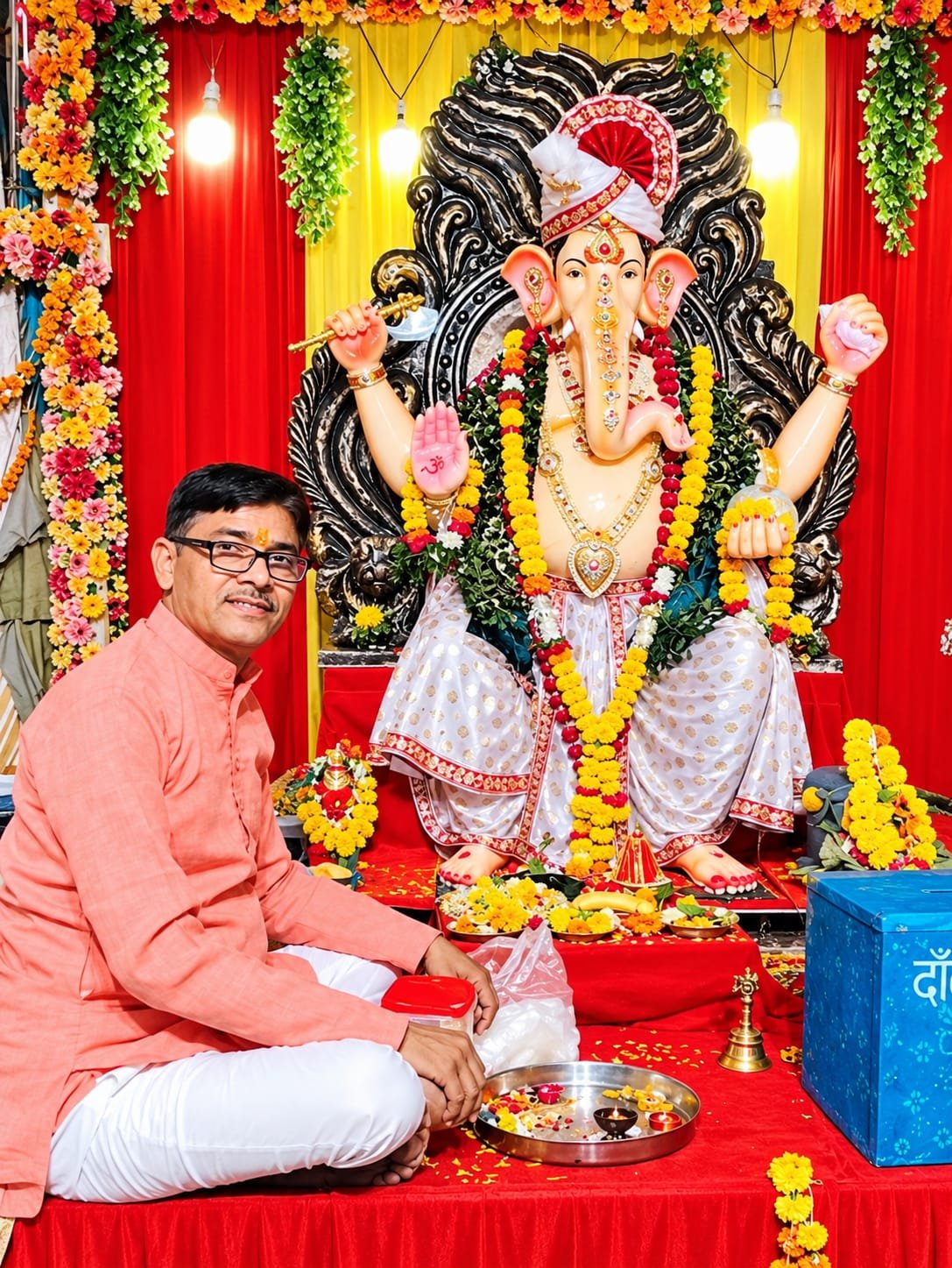 अर्नव ग्रीन सिटी के गणेश चौराहा पर विराजमान भगवान गणेश का विशाल भंडारा अर्नव ग्रीन सिटी के निवासियों के सहयोग से संपन्न।